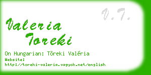 valeria toreki business card